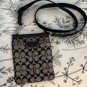 Stylish Black and Gray Crossbody Bag